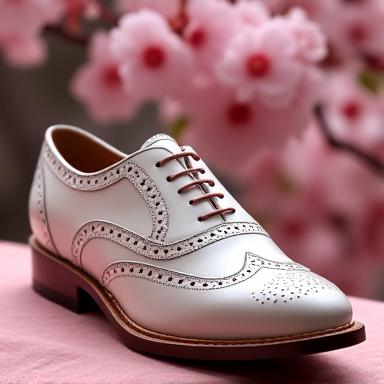 桜をモチーフにした限定版のブログシューズ
